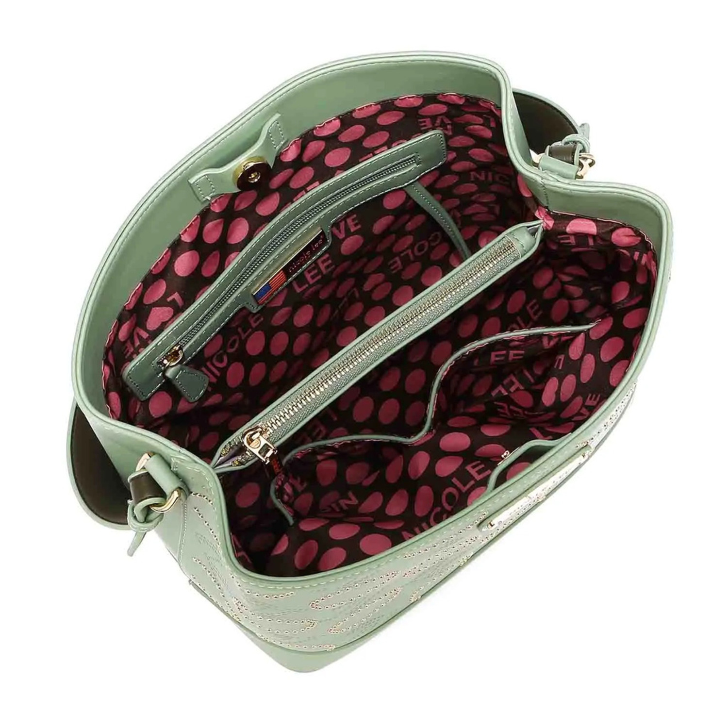 Foto 4 pulgar | Bolsa Nicole Lee Roxie color Azul para Mujer