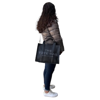 Foto 7 | Bolsa Tote de Cuero Marc Jacobs TOTEMJBLK color Negro