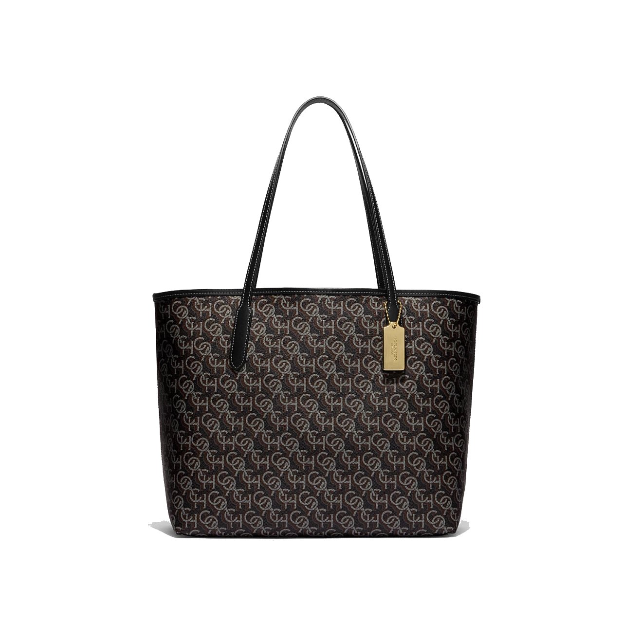 Bolsa City Tote Coach Cf342 Imblk color Negro