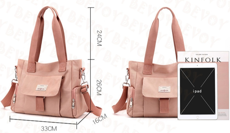 Foto 3 pulgar | Bolsa Oxford FUNBU color Negro Tote Mano Crossbody Gran Capacidad de Viaje para Mujer
