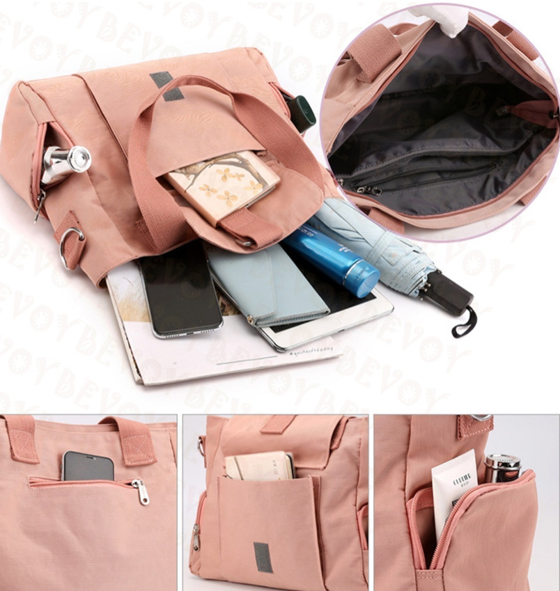 Foto 5 pulgar | Bolsa Oxford FUNBU color Negro Tote Mano Crossbody Gran Capacidad de Viaje para Mujer
