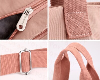 Foto 5 | Bolsa Oxford FUNBU color Negro Tote Mano Crossbody Gran Capacidad de Viaje para Mujer