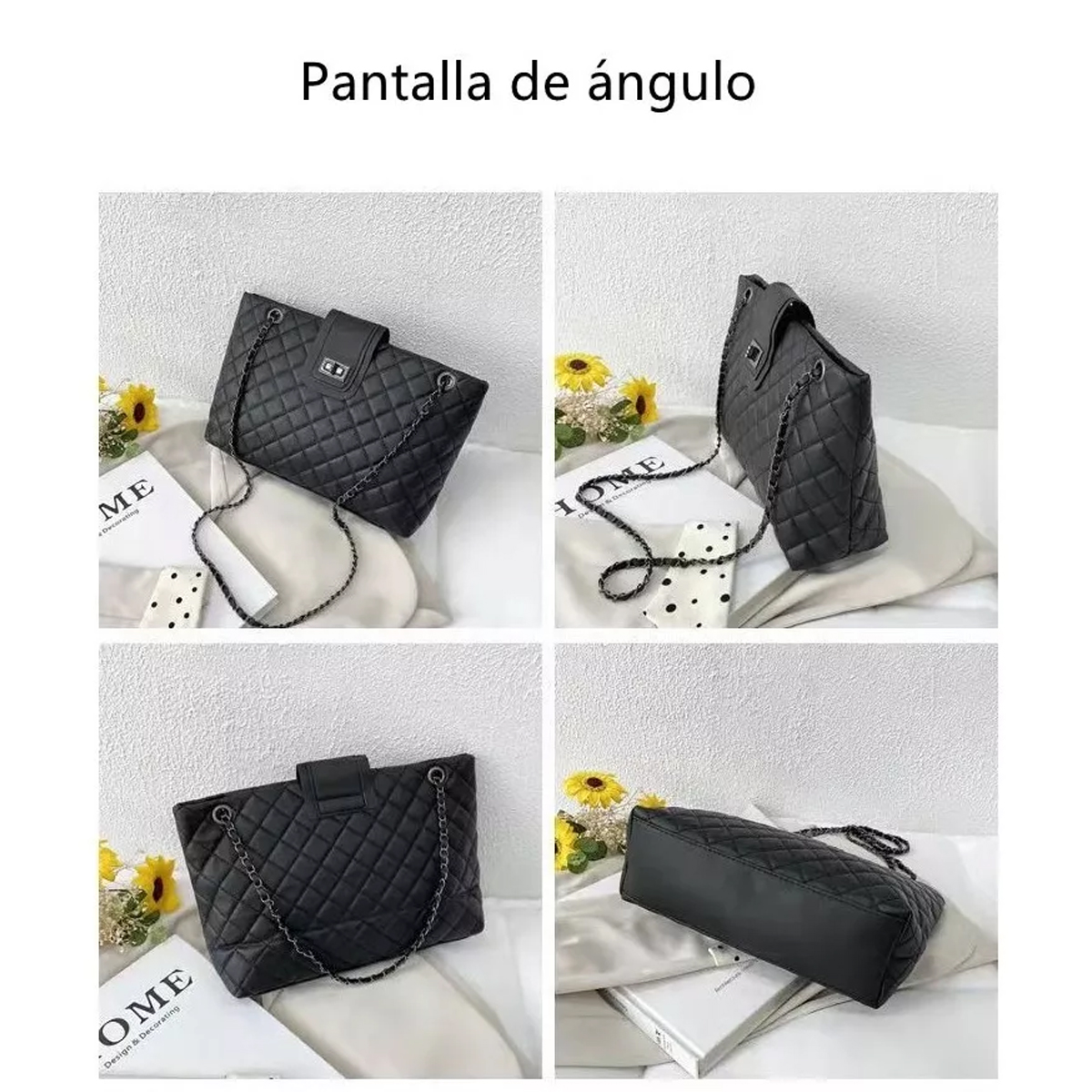 Foto 4 pulgar | Bolso color Negro Genérica Moda Casual al Hombro para Dama