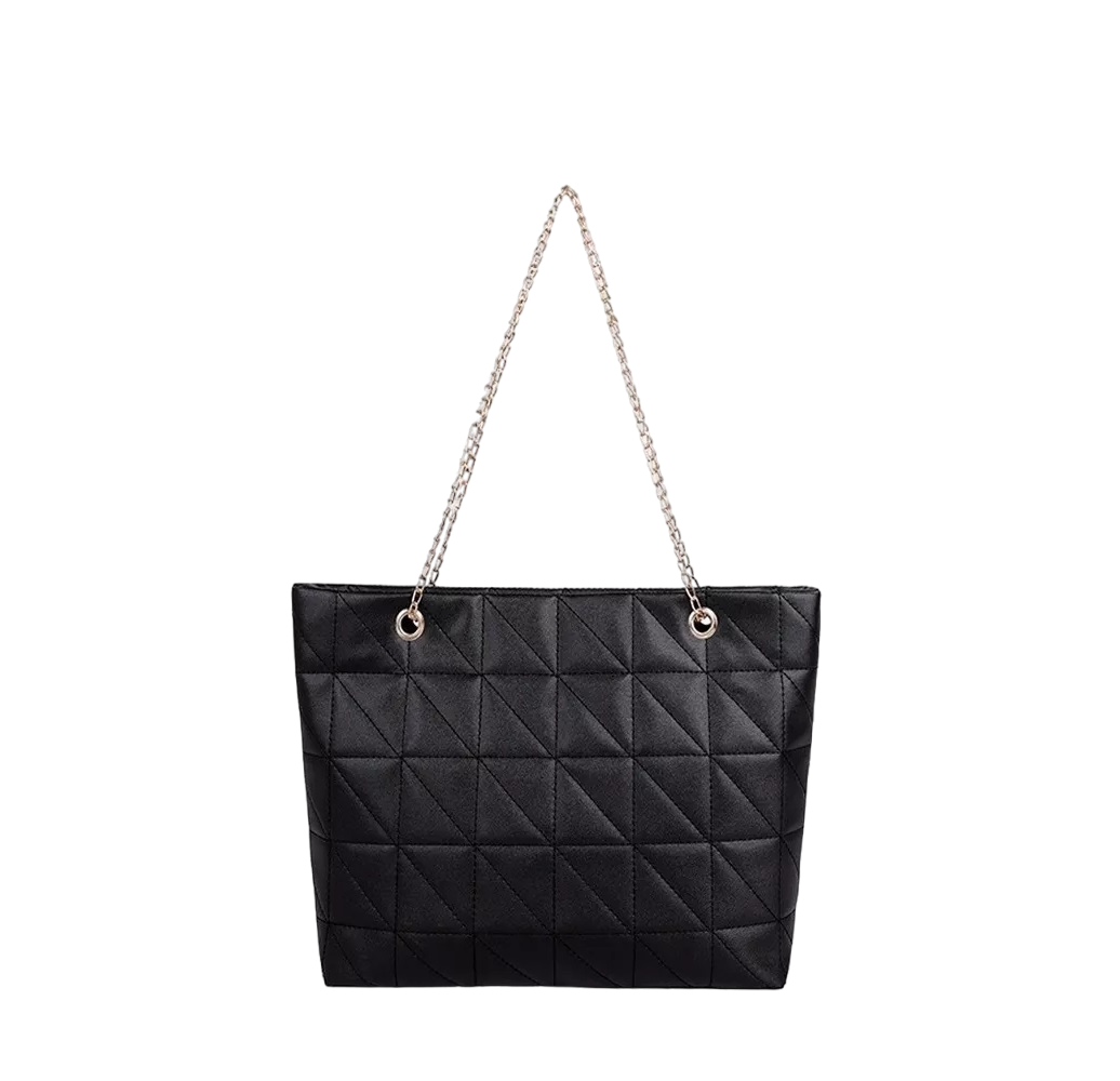 Foto 1 | Bolsa Belug Suave de Cuero Gran Capacidad Impermeable color Negro para Dama
