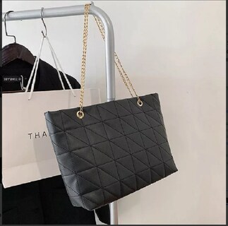 Foto 3 | Bolsa Belug Suave de Cuero Gran Capacidad Impermeable color Negro para Dama