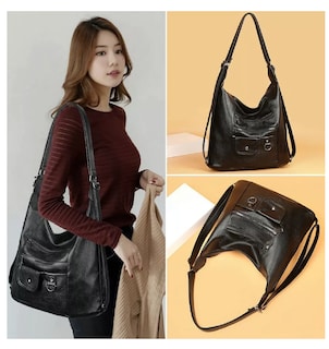 Foto 2 | Bolso de Hombro Belug color Negro para Mujer