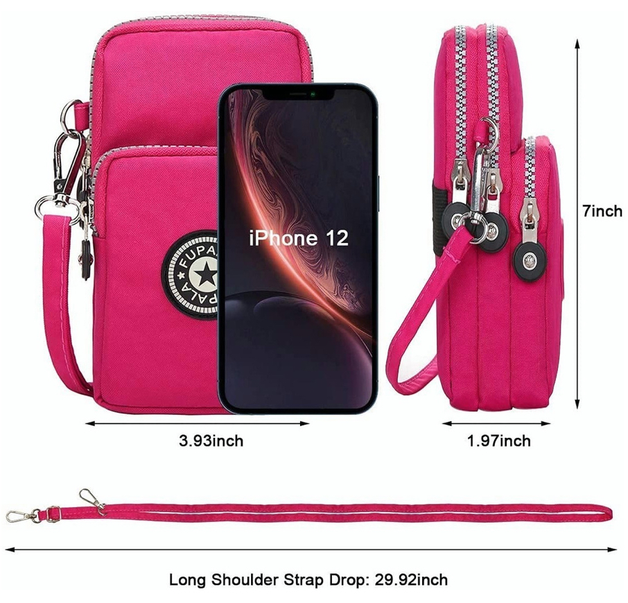 Foto 3 pulgar | Bolsa de Hombro Deportiva Funbu para Celular color Azul para Mujer