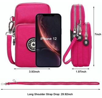 Foto 2 | Bolsa de Hombro Deportiva Funbu para Celular color Azul para Mujer