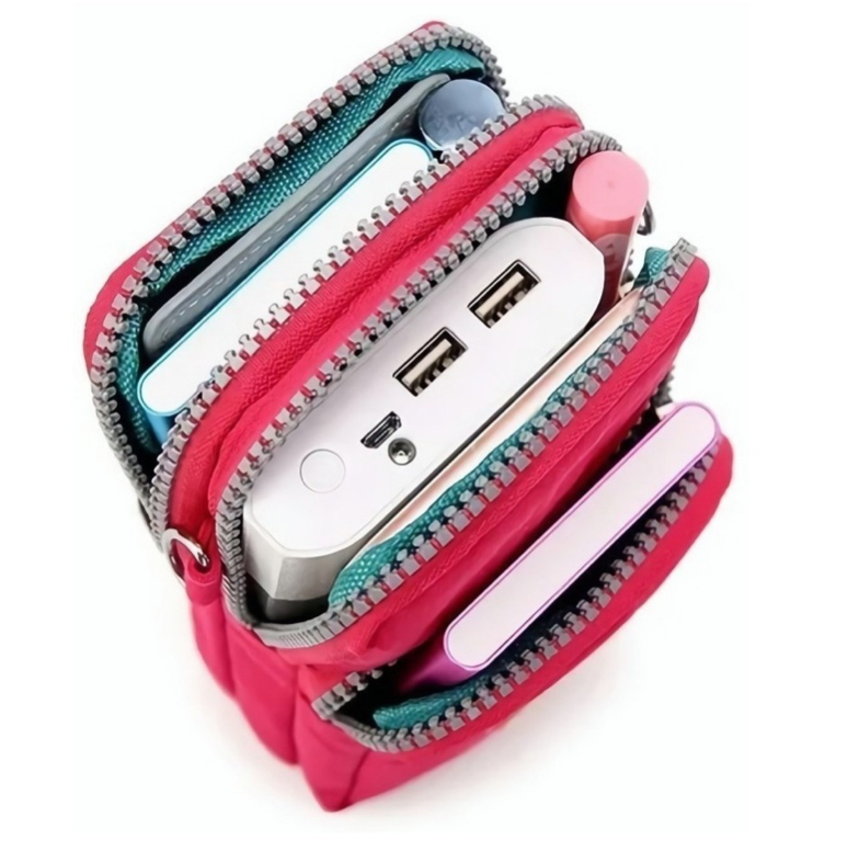 Foto 5 pulgar | Bolsa de Hombro Deportiva Funbu para Celular color Azul para Mujer
