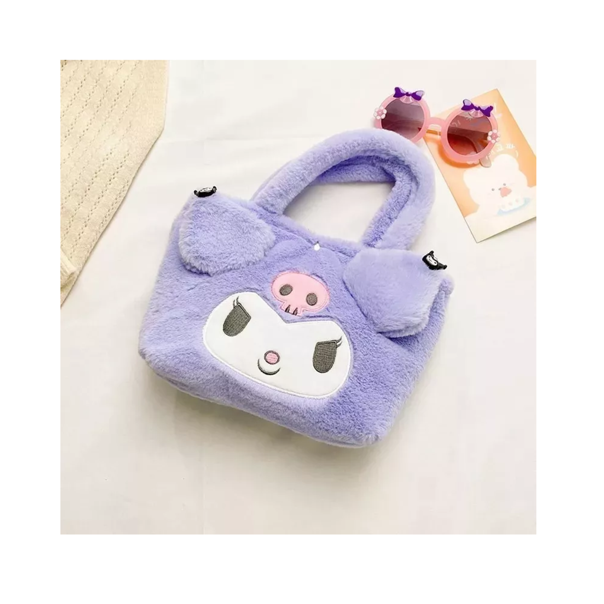 Foto 2 | Bolsa de Felpa Belug Cartoon My Melody Kuromi Morado