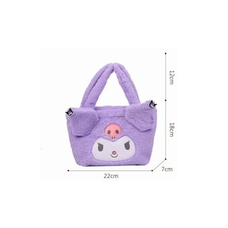 Foto 3 | Bolsa de Felpa Belug Cartoon My Melody Kuromi Morado