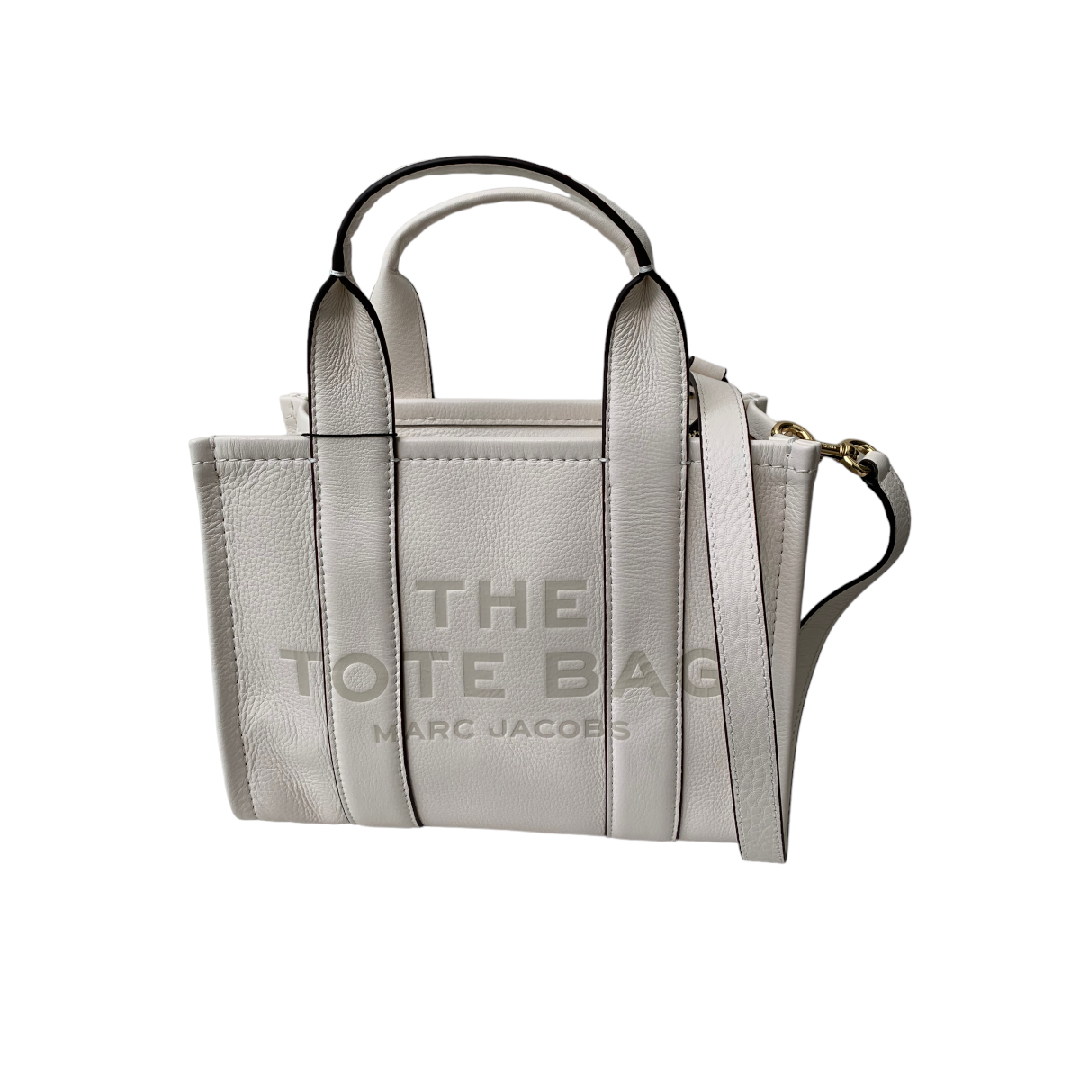 Bolsa The Tote Bag Marc Jacobs de Cuero Blanco