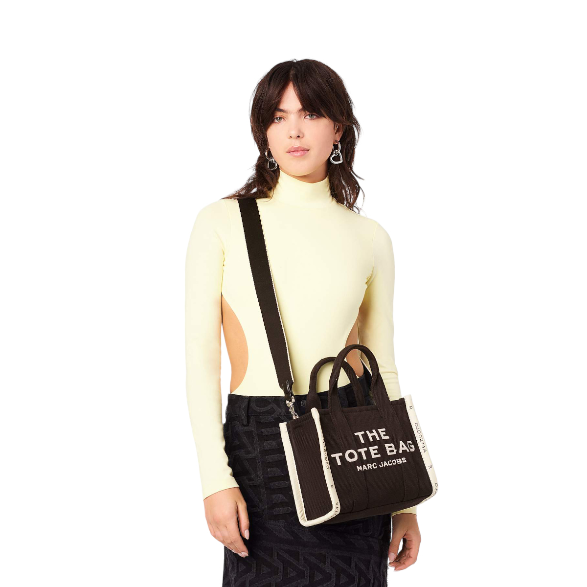 Foto 7 pulgar | Bolsa Marc Jacobs Jacquard Small Tote Bag Negro