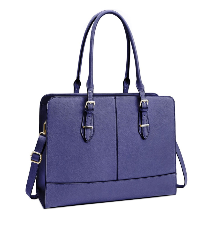 Bolsa Tote Elegante para Laptop 15.6" Casual Azul Marino de Mujer
