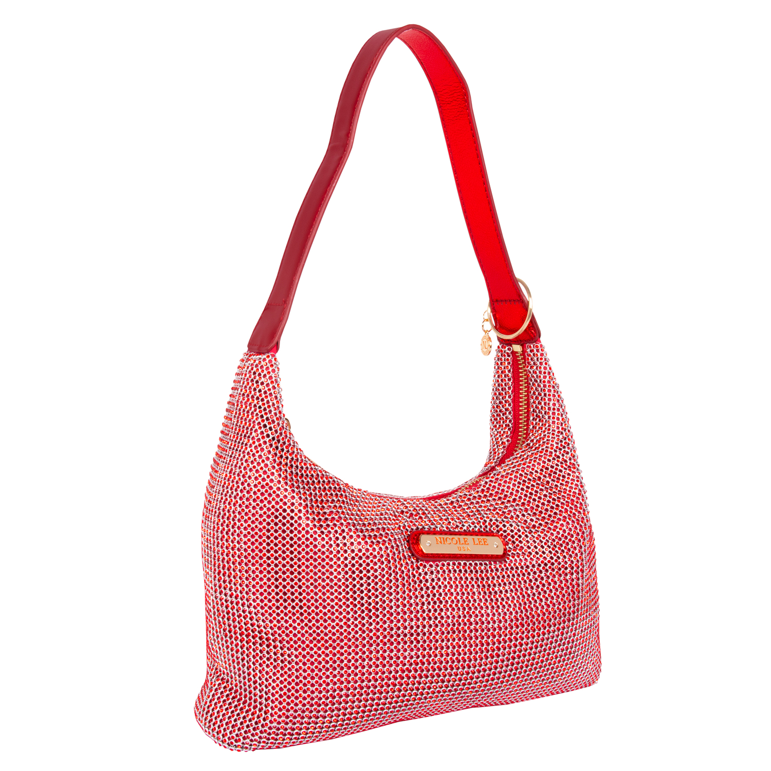 Foto 2 pulgar | Bolsa Hobo Marca Nicole Lee Celestia De Fiesta Rojo