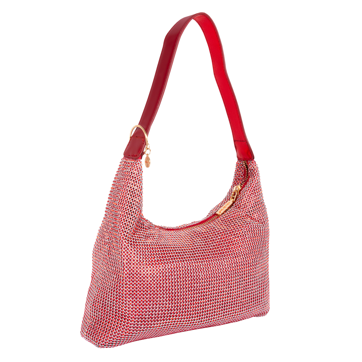 Foto 5 pulgar | Bolsa Hobo Marca Nicole Lee Celestia De Fiesta Rojo