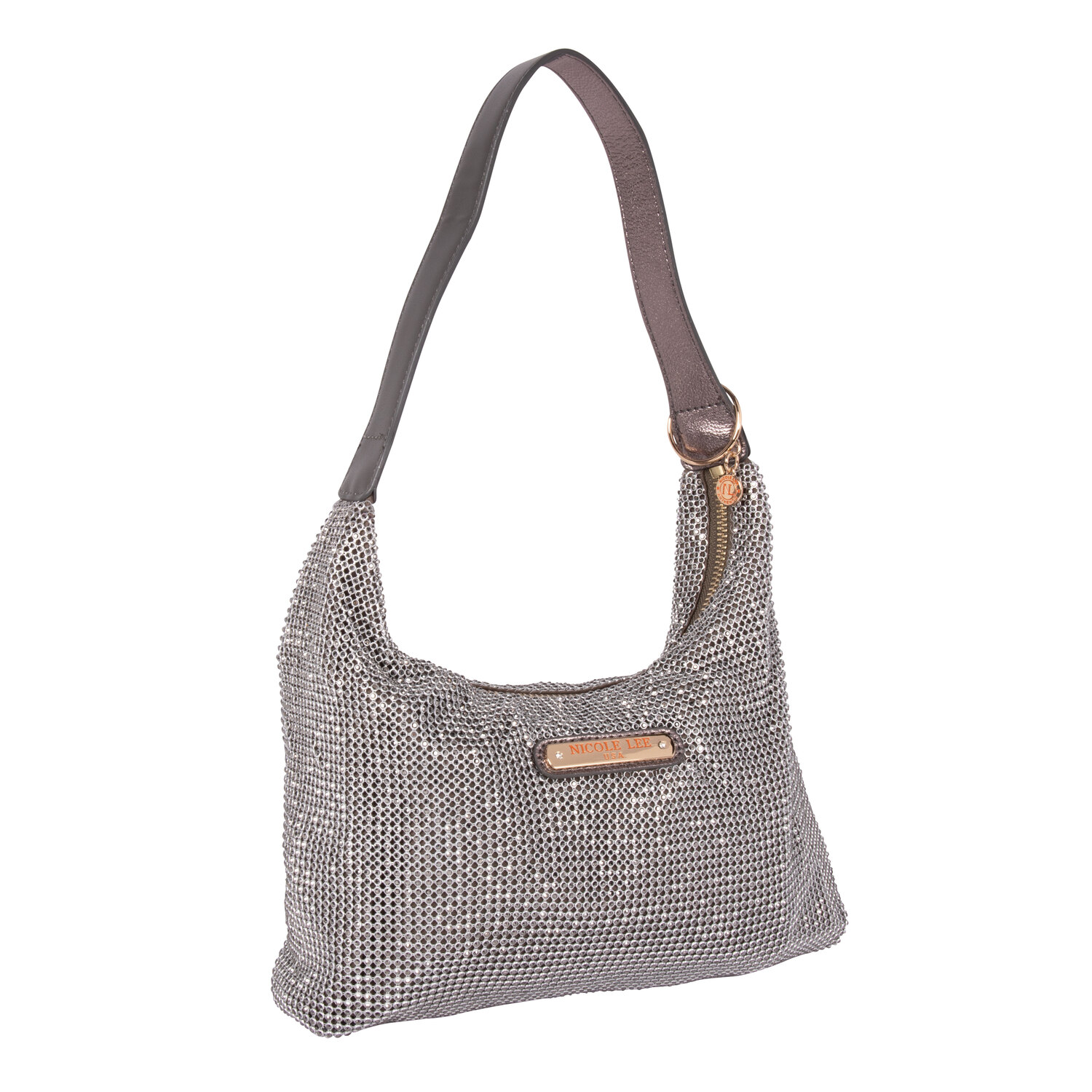 Foto 2 pulgar | Bolsa Hobo Marca Nicole Lee Celestia De Fiesta Charcoal