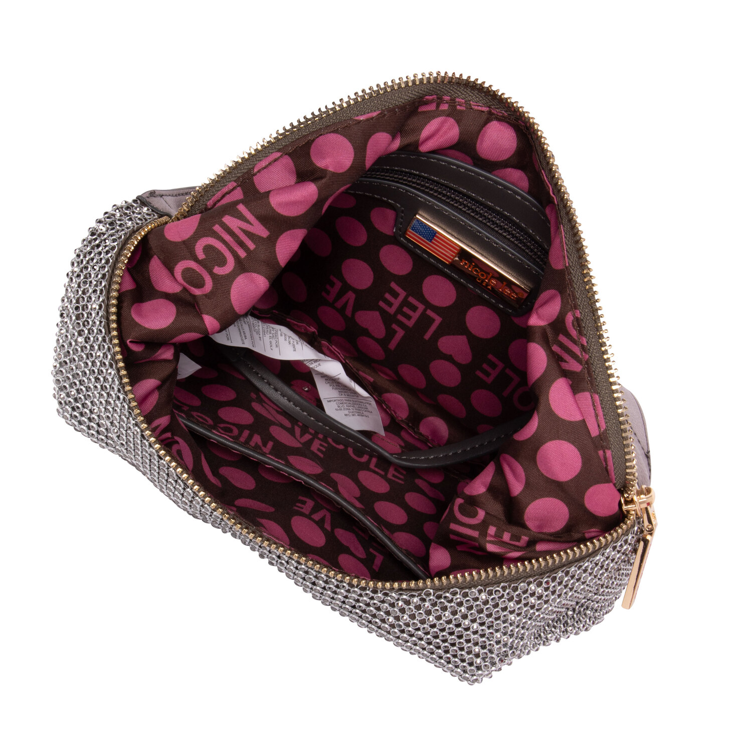 Foto 4 pulgar | Bolsa Hobo Marca Nicole Lee Celestia De Fiesta Charcoal