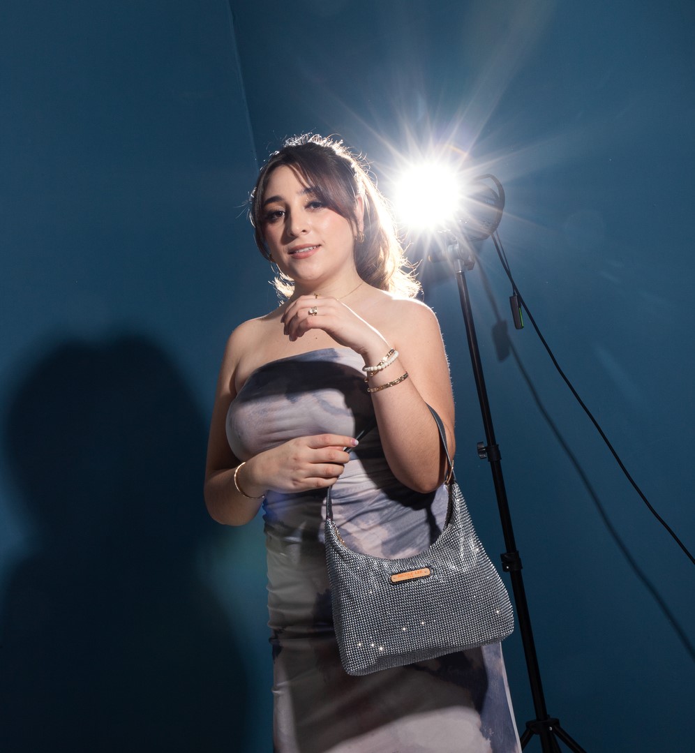 Foto 6 pulgar | Bolsa Hobo Marca Nicole Lee Celestia De Fiesta Charcoal
