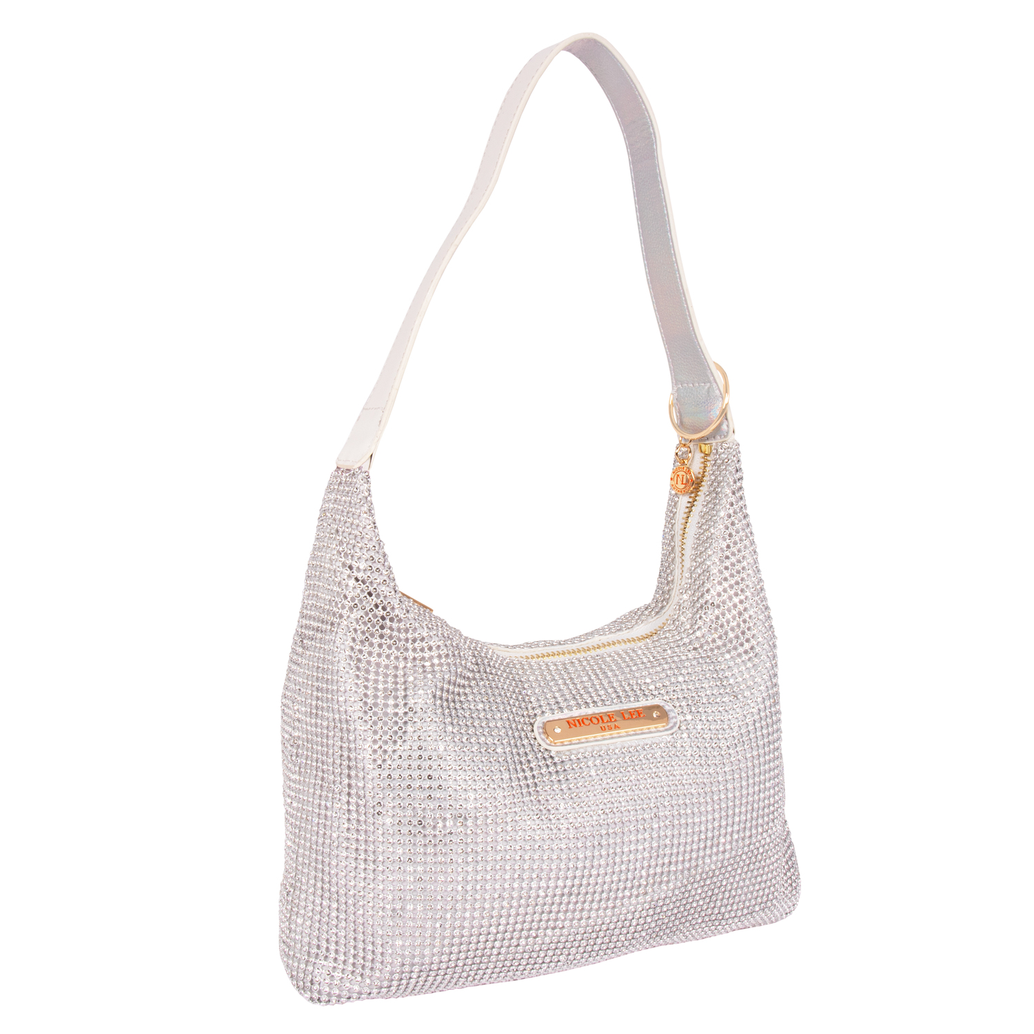 Foto 2 pulgar | Bolsa Hobo Marca Nicole Lee Celestia De Fiesta Blanco