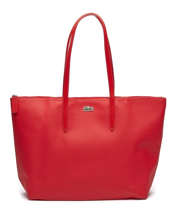 Bolso Tote Lacoste L.12.12 Concept con Cierre color Rojo para Mujer