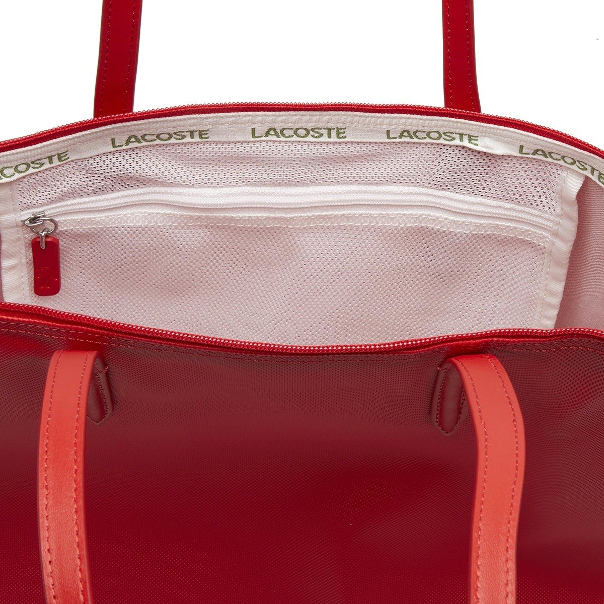 Foto 4 pulgar | Bolso Tote Lacoste L.12.12 Concept con Cierre color Rojo para Mujer