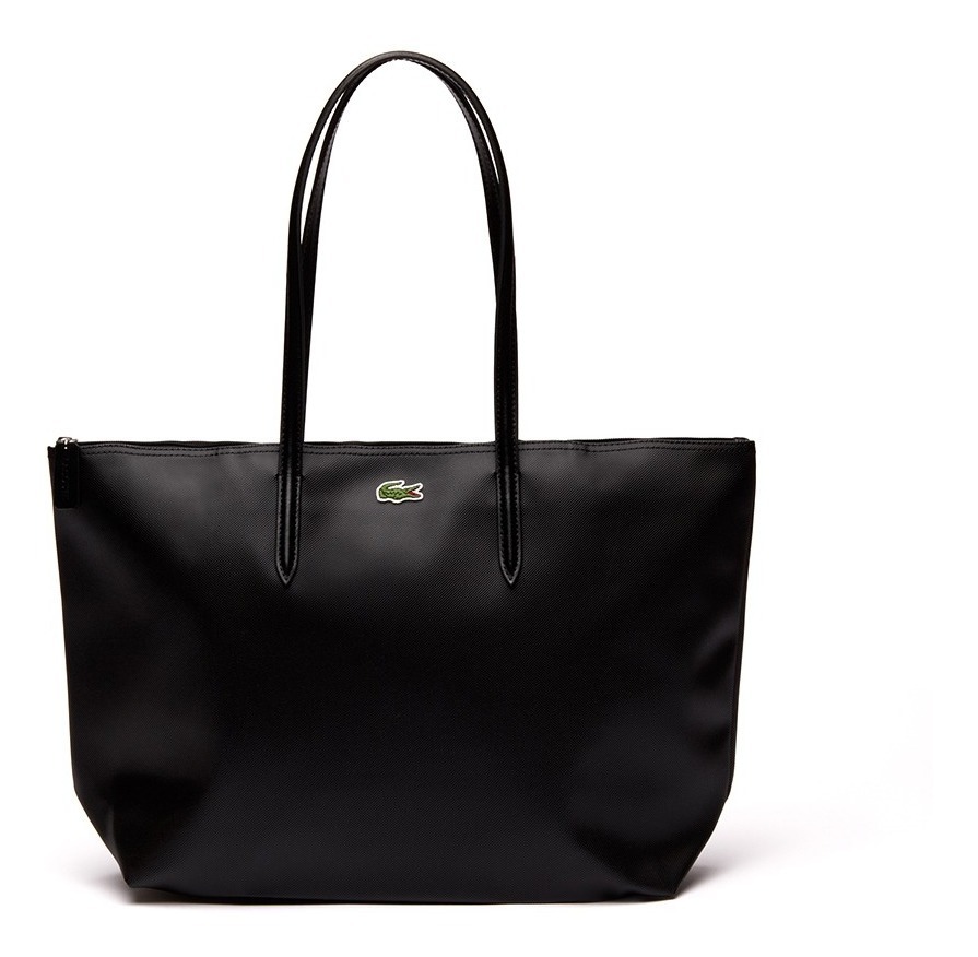 Foto 2 pulgar | Bolso Tote Lacoste L.12.12 Concept Negro con Cierre