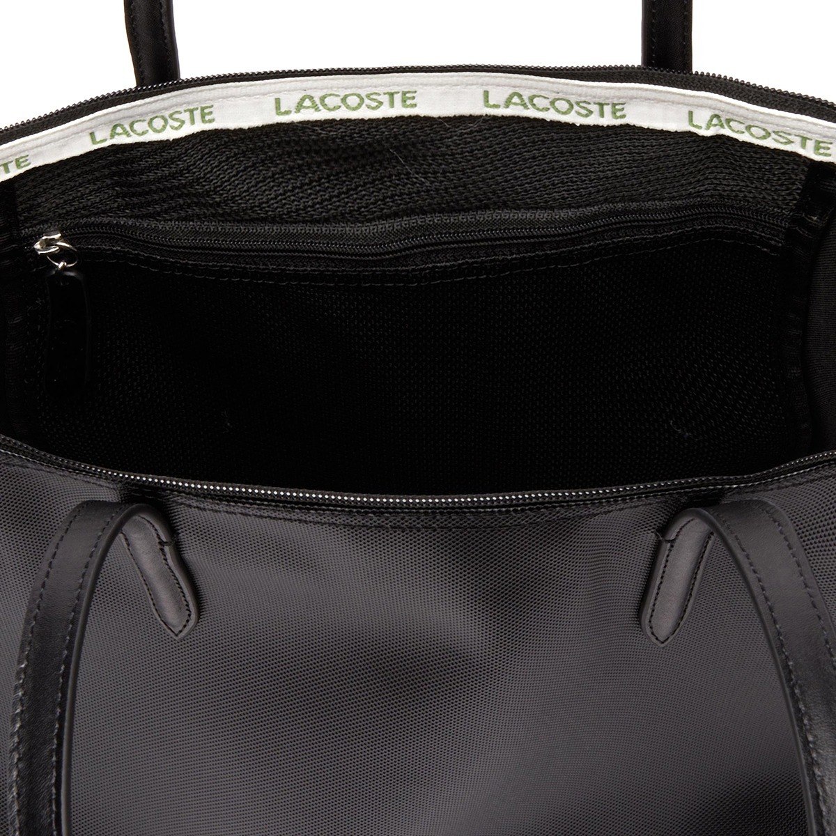 Foto 4 pulgar | Bolso Tote Lacoste L.12.12 Concept Negro con Cierre