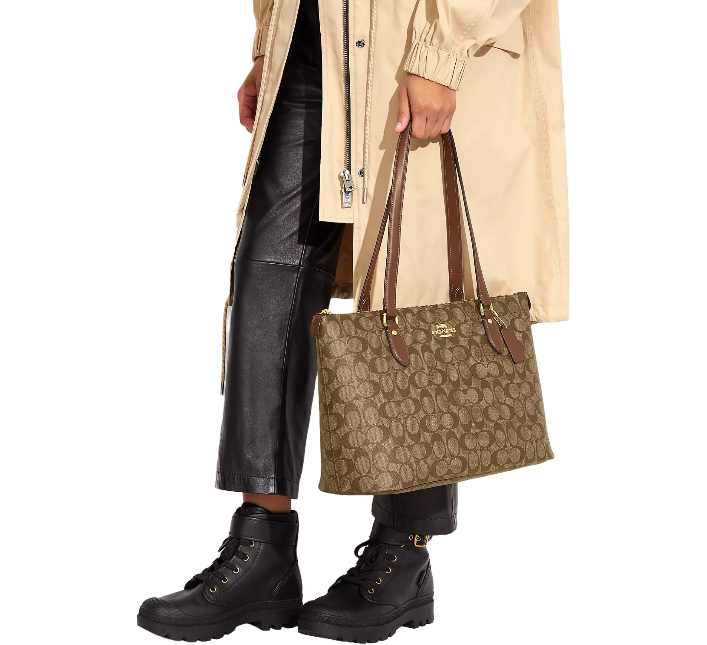 Foto 5 pulgar | Bolsa Coach Gallery Tote CH504 IME74 Marrón