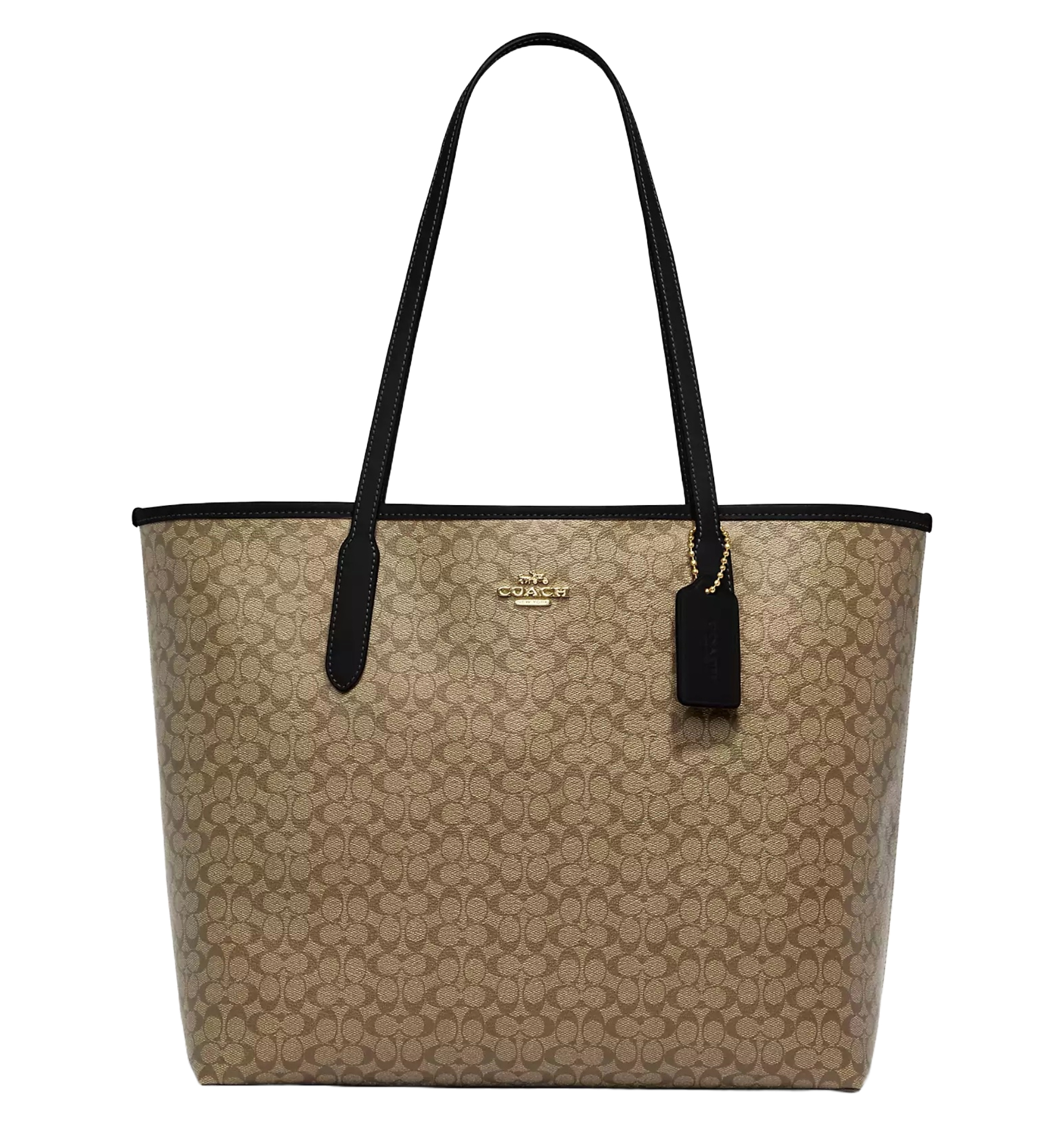 Bolsa Coach City Tote Cj942 Imcbi Marrón