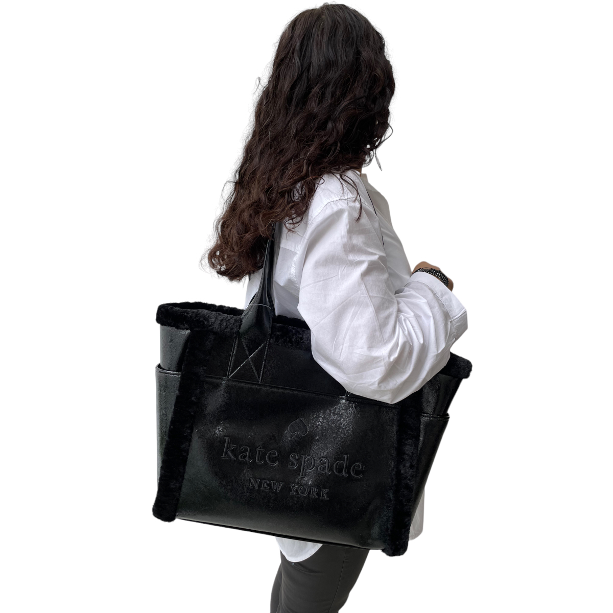 Foto 7 pulgar | Bolsa de Hombro Kate Spade Negra para Mujer