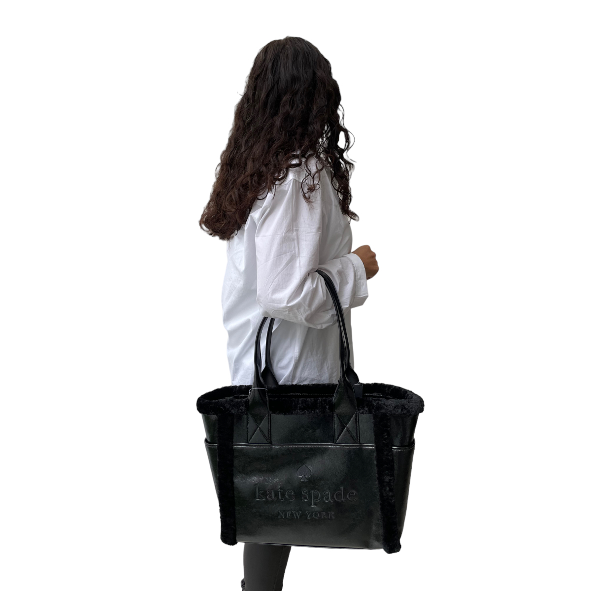 Foto 8 pulgar | Bolsa de Hombro Kate Spade Negra para Mujer