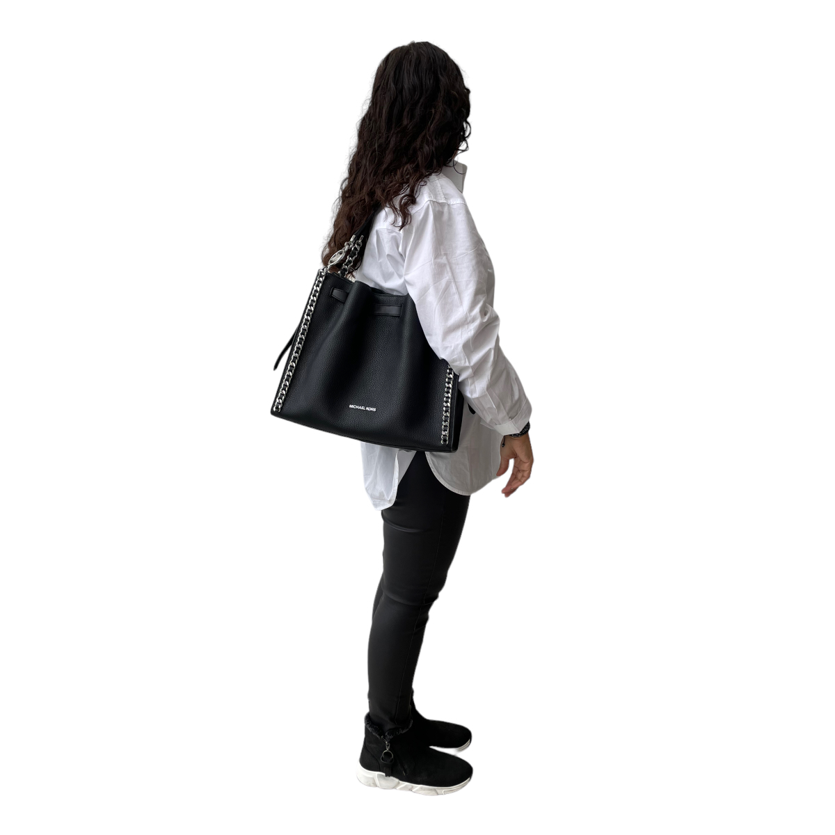 Foto 6 pulgar | Bolsa de Hombro para ujer Michael Kors Mina Negra