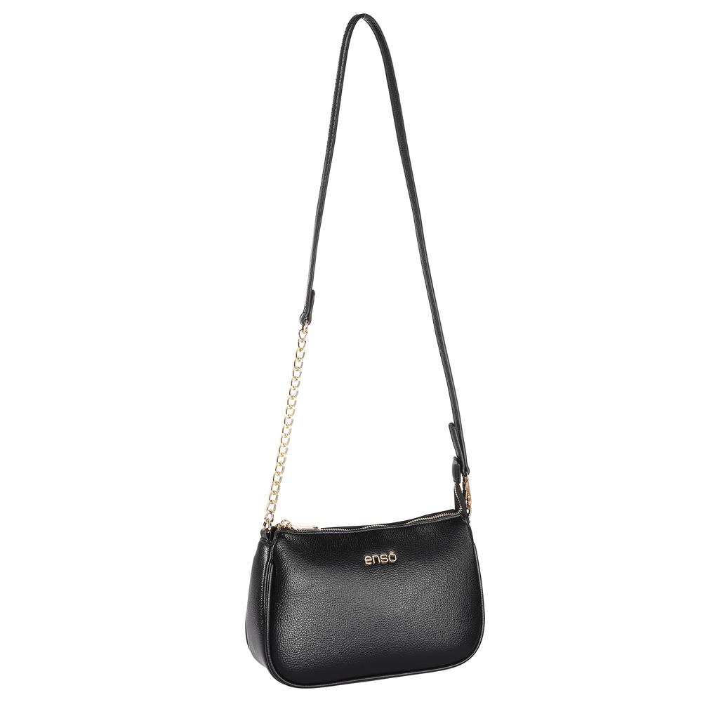Foto 6 pulgar | Bolsa Crossbody Enso Eb427cbb Negra para Mujer