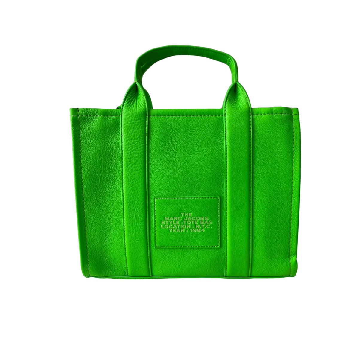 Foto 3 pulgar | The Tote Bag Marc Jacobs Piel Mediana Verde