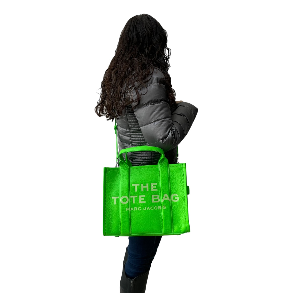 Foto 5 | The Tote Bag Marc Jacobs Piel Mediana Verde