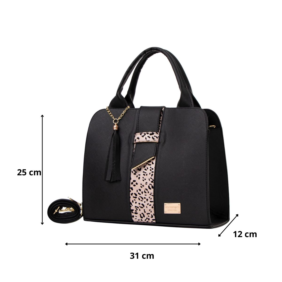 Foto 4 pulgar | Bolsa Fana Malu Color Negro / Jaguar Original