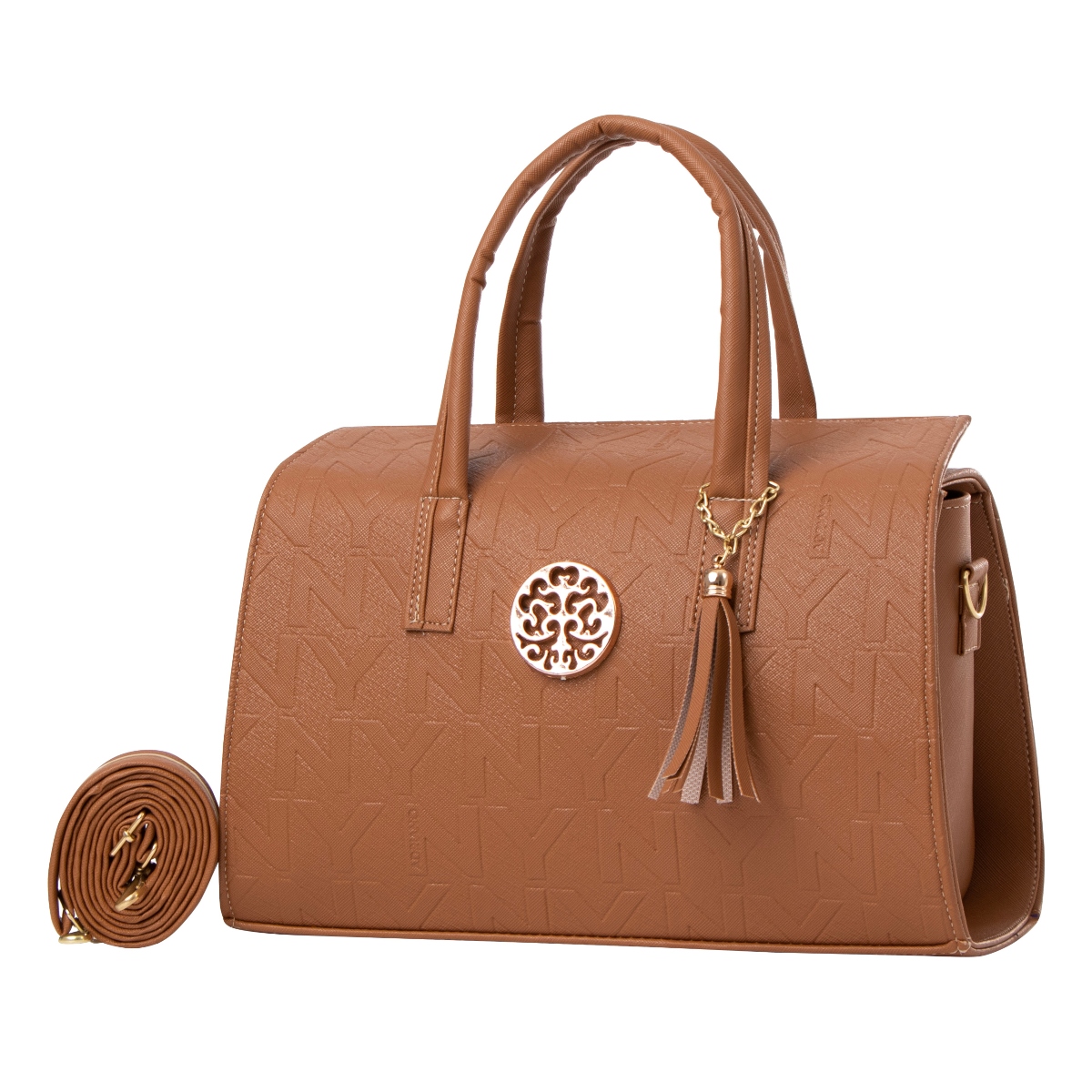 Foto 2 | Bolsa Fana Luciana Color Camel Moderna