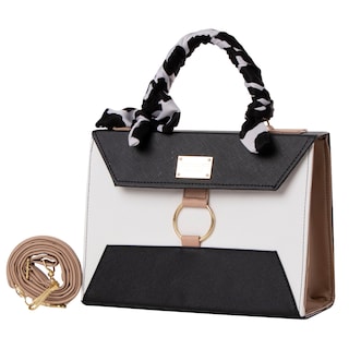Foto 2 | Bolsa Fana Minerva Color Blanco/negro Premium