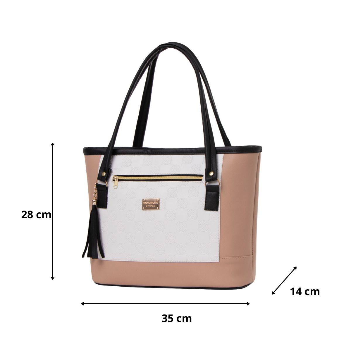 Foto 4 pulgar | Bolsa Fana Lala Color Blanco / Maquillaje Se Única