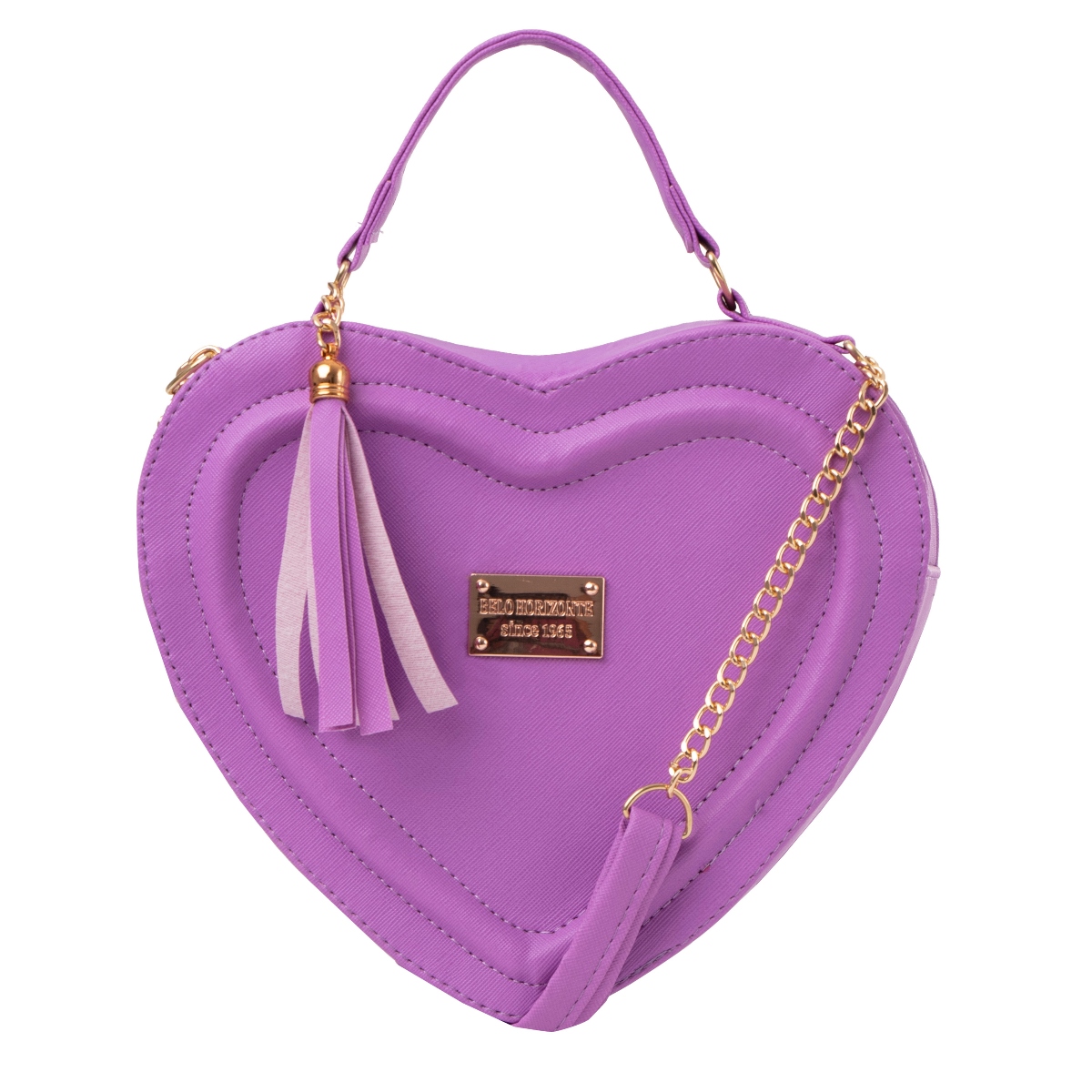 Bolsa Fana Corazon Color Lavanda Fashions