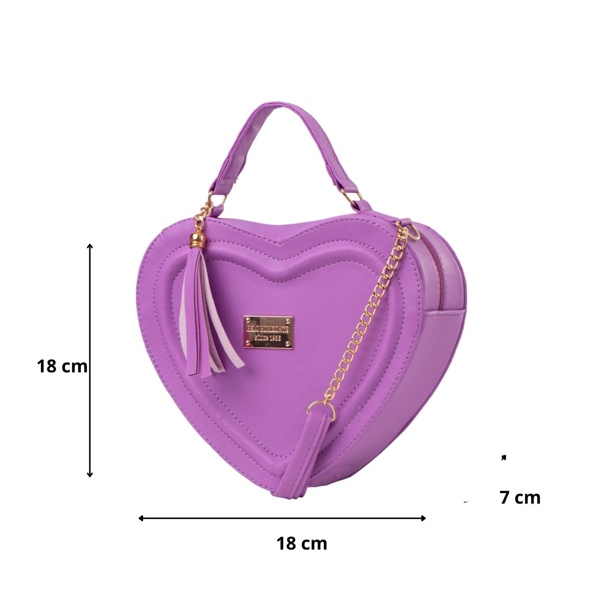 Foto 4 pulgar | Bolsa Fana Corazon Color Lavanda Fashions