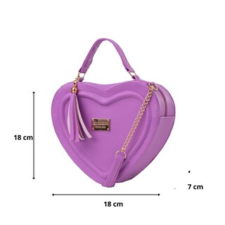 Foto 3 | Bolsa Fana Corazon Color Lavanda Fashions