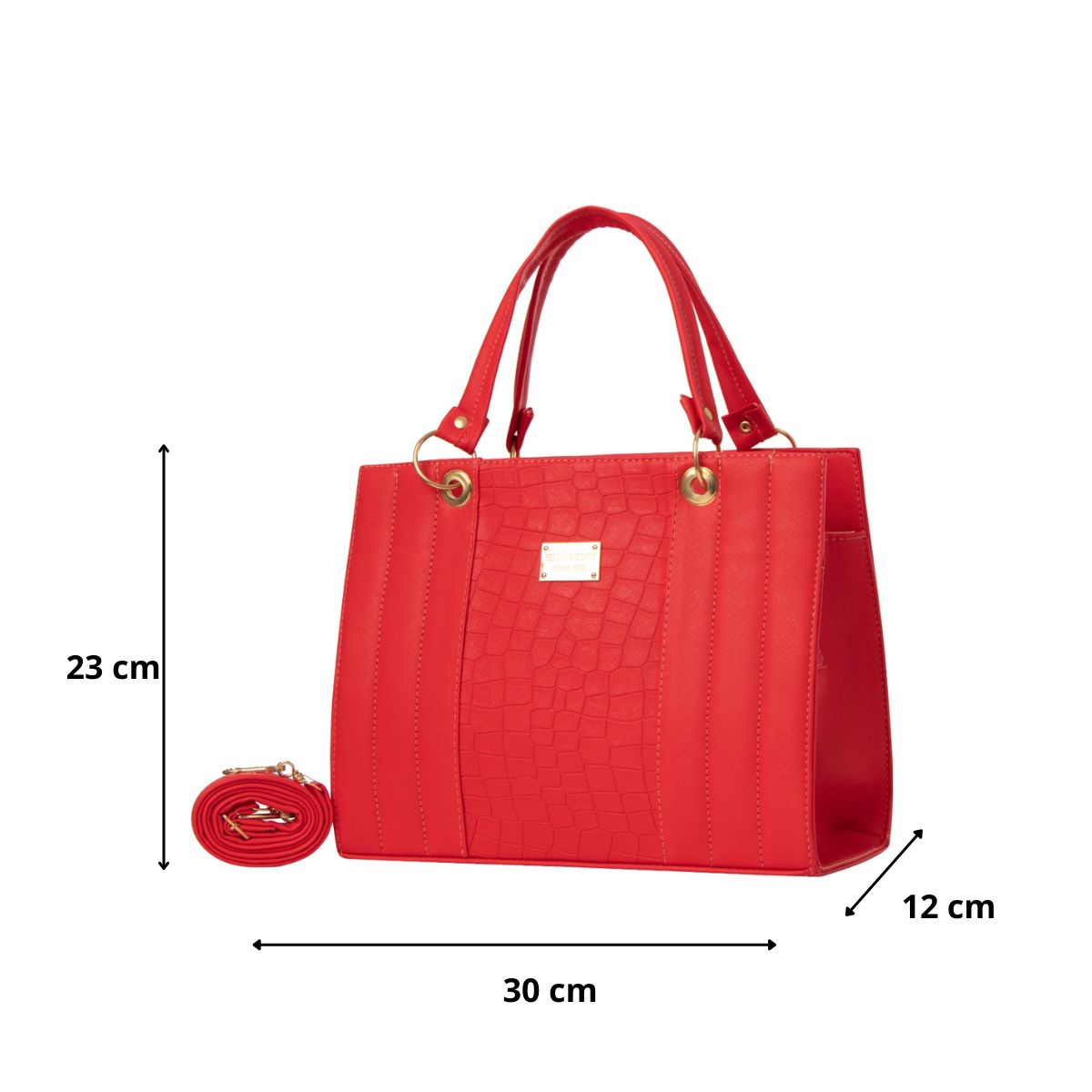 Foto 3 | Bolsa Fana Mabel Color Rojo Preciosa