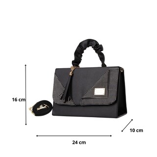 Foto 3 | Bolsa Fana Mirta Negra Interior de Tela