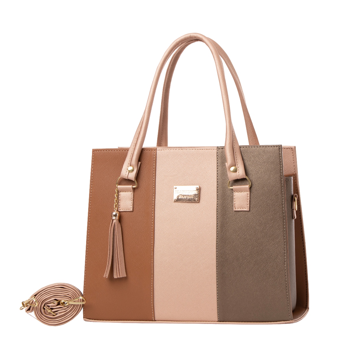 Foto 3 pulgar | Bolsa Fana Irem Color Camel/antimonio Preciosa