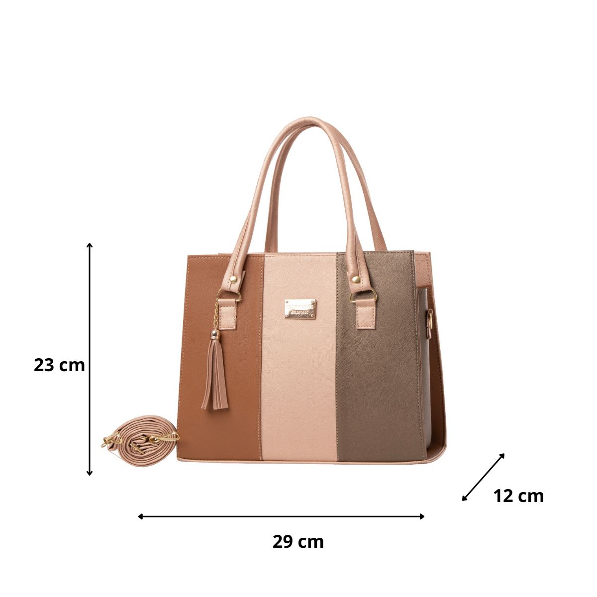 Foto 4 pulgar | Bolsa Fana Irem Color Camel/antimonio Preciosa