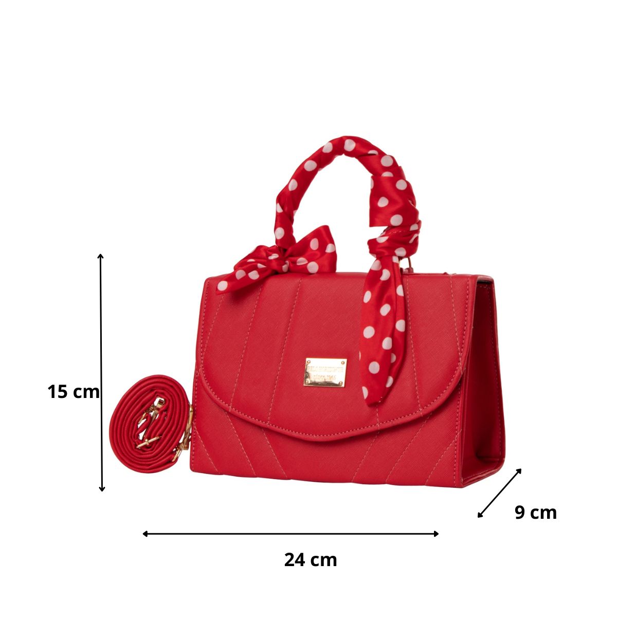 Foto 4 pulgar | Bolsa Fana Milan Color Rojo Fina