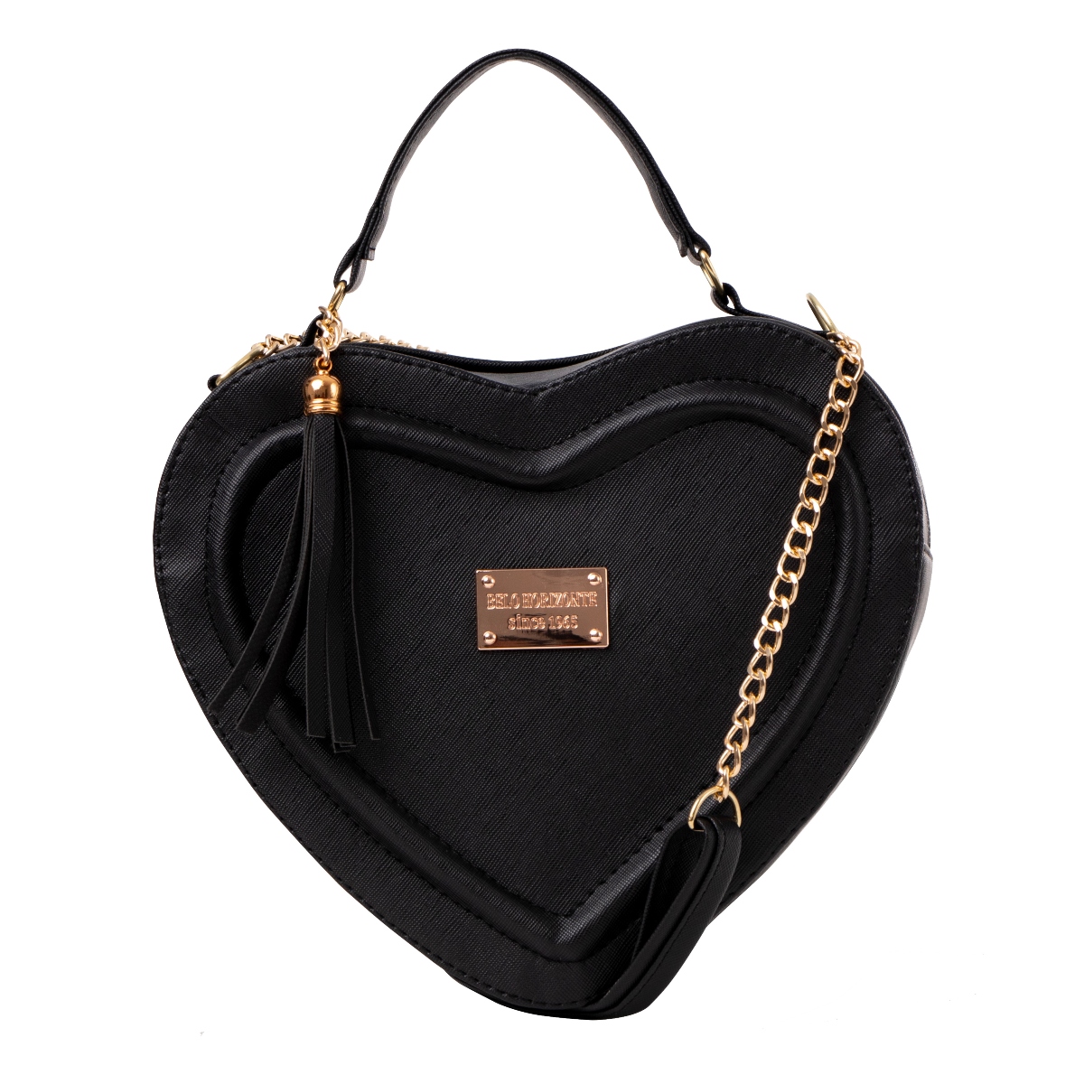 Foto 1 | Bolsa Fana Corazon Color Negro Espectacular
