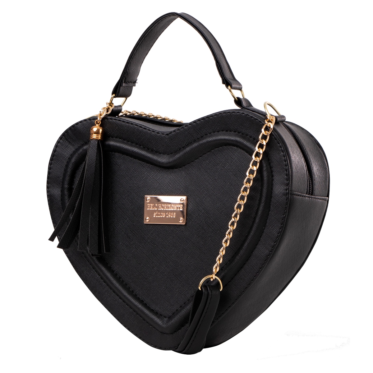 Foto 3 pulgar | Bolsa Fana Corazon Color Negro Espectacular